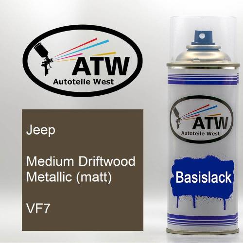 Jeep, Medium Driftwood Metallic (matt), VF7: 400ml Sprühdose, von ATW Autoteile West.